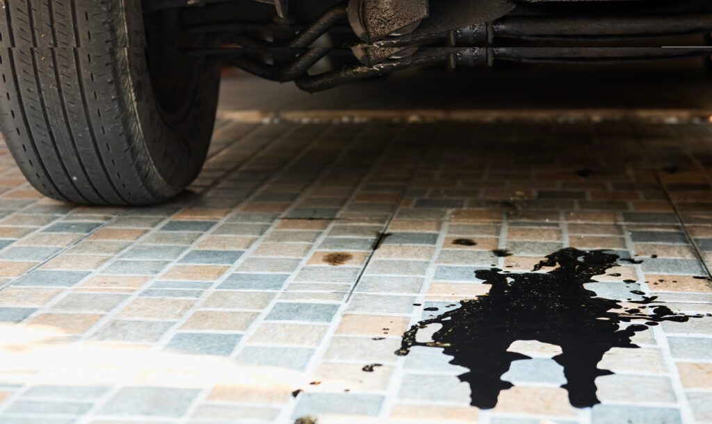 Car leaking oil